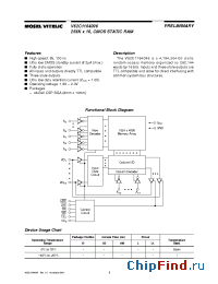 Datasheet V62C1164096 manufacturer Mosel