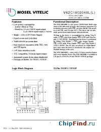 Datasheet V62C1802048L-150V manufacturer Mosel