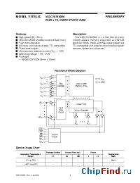 Datasheet V62C18164096L-85BI manufacturer Mosel