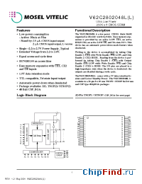 Datasheet V62C2802048LL manufacturer Mosel