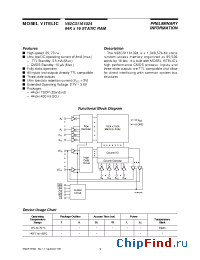 Datasheet V62C31161024 manufacturer Mosel