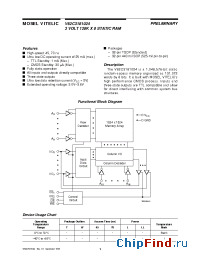 Datasheet V62C3181024LL-45 производства Mosel