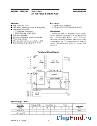 Datasheet V62C31864LL-70E manufacturer Mosel