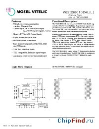 Datasheet V62C3801024LL-100T производства Mosel