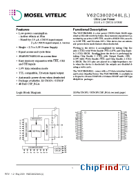 Datasheet V62C3802048LL-100B manufacturer Mosel