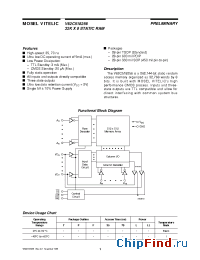 Datasheet V62C518256LL-35PI manufacturer Mosel