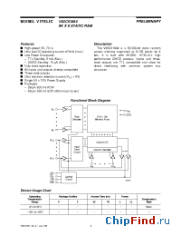 Datasheet V62C51864L-35F manufacturer Mosel