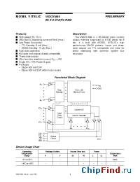 Datasheet V62C51864LL-45 производства Mosel