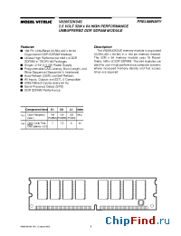 Datasheet V826532K04SXTG-B1 manufacturer Mosel