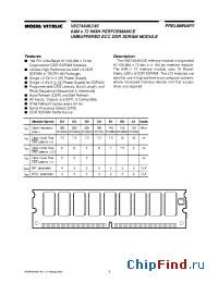 Datasheet V827464K24SXTG-B0 manufacturer Mosel