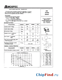 Datasheet 2N3442 manufacturer Mospec