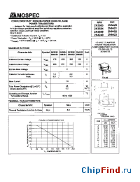 Datasheet 2N3585 manufacturer Mospec