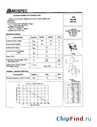 Datasheet 2N3741 manufacturer Mospec