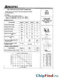 Datasheet 2N3771P manufacturer Mospec