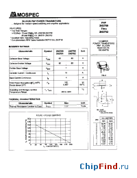 Datasheet 2N3792 manufacturer Mospec