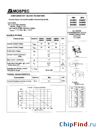 Datasheet 2N4903 manufacturer Mospec