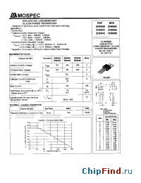 Datasheet 2N6040 manufacturer Mospec