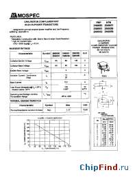 Datasheet 2N6050 manufacturer Mospec