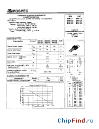 Datasheet 2N6121 manufacturer Mospec