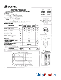 Datasheet 2N6282 manufacturer Mospec