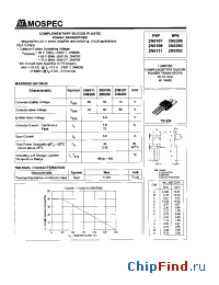Datasheet 2N6290 manufacturer Mospec
