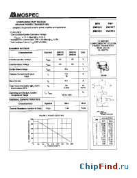 Datasheet 2N6315 manufacturer Mospec