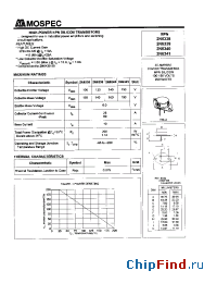 Datasheet 2N6340 manufacturer Mospec