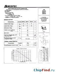 Datasheet 2N6437 manufacturer Mospec