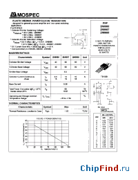 Datasheet 2N6667 manufacturer Mospec