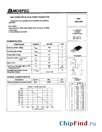 Datasheet 2SA1295 manufacturer Mospec