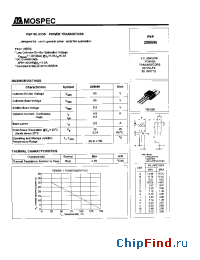 Datasheet 2SB596 manufacturer Mospec