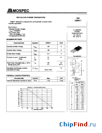 Datasheet 2SB817 manufacturer Mospec