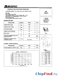 Datasheet 2SD870 manufacturer Mospec
