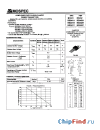 Datasheet BD241B manufacturer Mospec