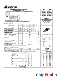 Datasheet BD243C manufacturer Mospec