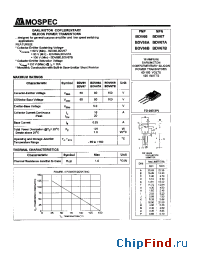 Datasheet BDV66A manufacturer Mospec