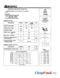 Datasheet BU207 manufacturer Mospec