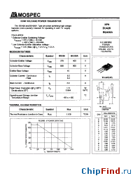 Datasheet BU426A manufacturer Mospec