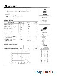 Datasheet BU508A manufacturer Mospec