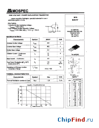 Datasheet BUV37 manufacturer Mospec