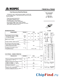 Datasheet F08A10 manufacturer Mospec