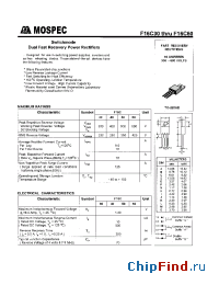 Datasheet F16C40 manufacturer Mospec
