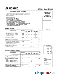 Datasheet HER501 производства Mospec