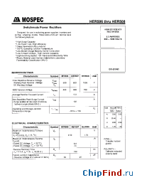 Datasheet HER508 производства Mospec