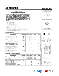 Datasheet MS20 manufacturer Mospec