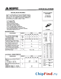 Datasheet S10C60 manufacturer Mospec