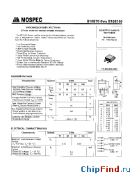 Datasheet S10S80 manufacturer Mospec