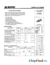 Datasheet S20D50 manufacturer Mospec