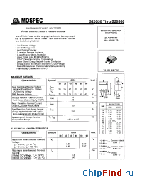 Datasheet S20S35 manufacturer Mospec