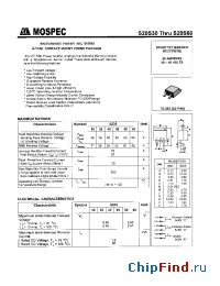 Datasheet S20S45 manufacturer Mospec